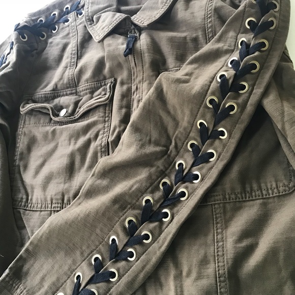 Free People Faye Military Jacket- Moss Color - Picture 8 of 8